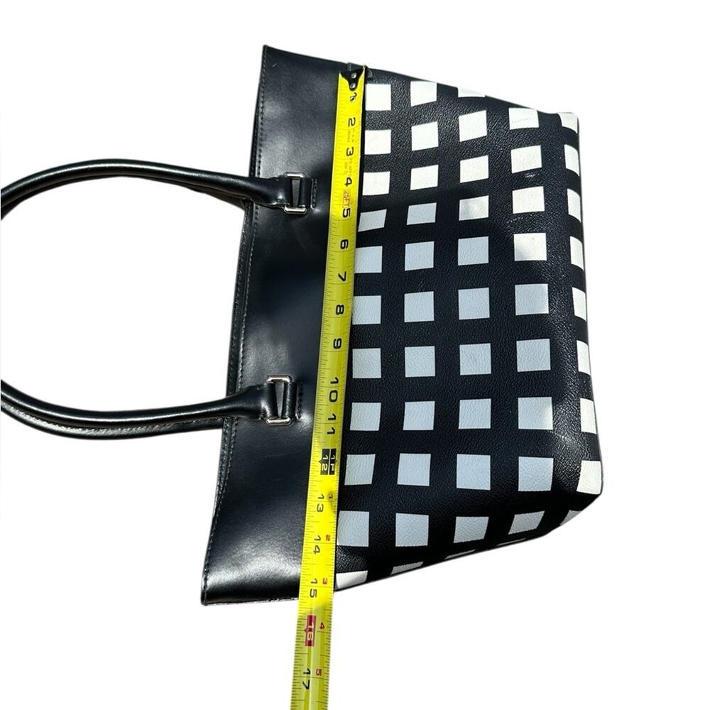 Kate Spade New York Black and White Checkered Tote - Picture 9 of 14